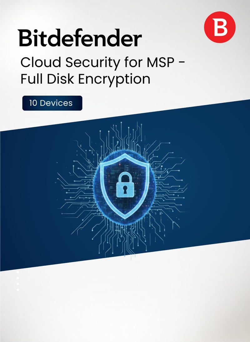 Bitdefender Cloud Security for MSP - Full Disk Encryption 10 Devices for 1 Year | Digital License | SAME DAY DELIVERY